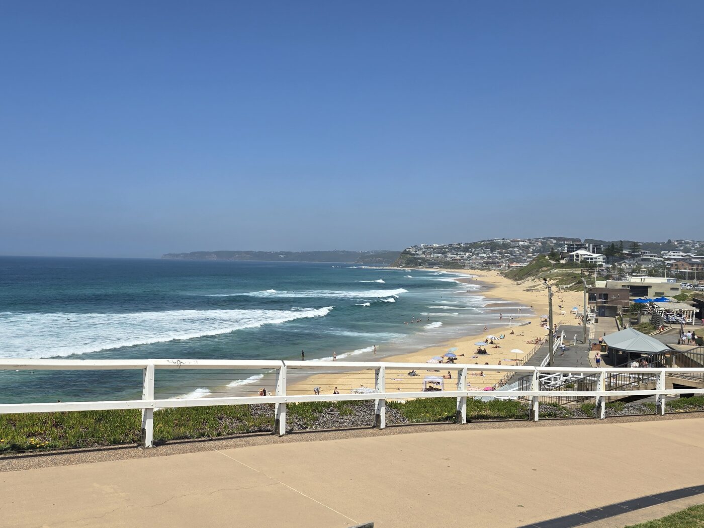 Newcastle Beach viewed from the esplanade